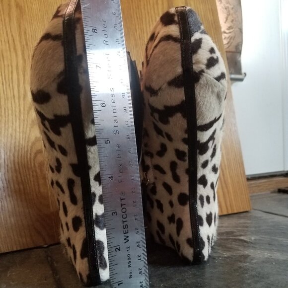 Size 42 Giuseppe Zanotti Lepard Heel-Less Wedge - Picture 7 of 16